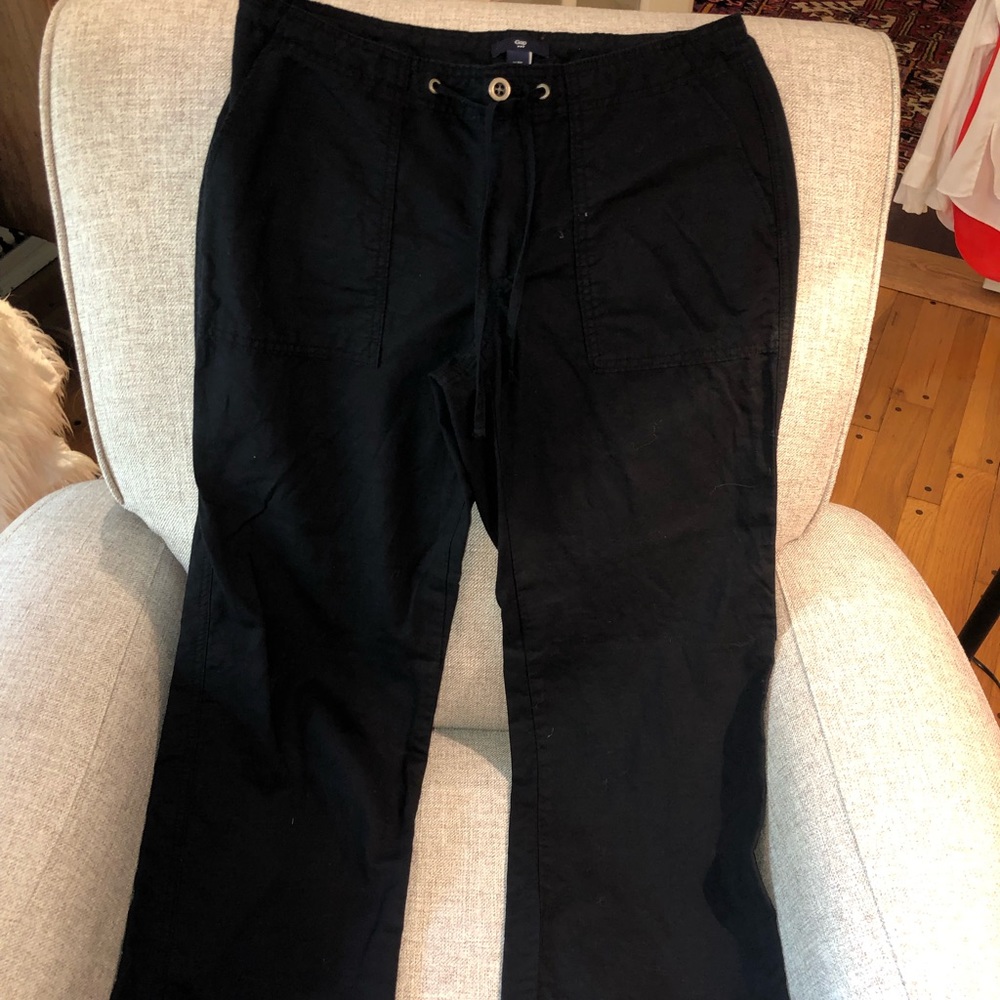 Black GAP linen pants